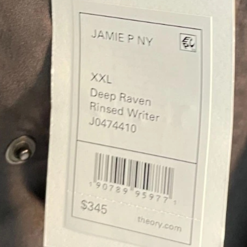 Theory Classic Jacket, Jaimie Rinsed Grey - Picture 11 of 11